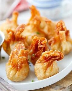 Fried Chicken Char Siu Dumplings